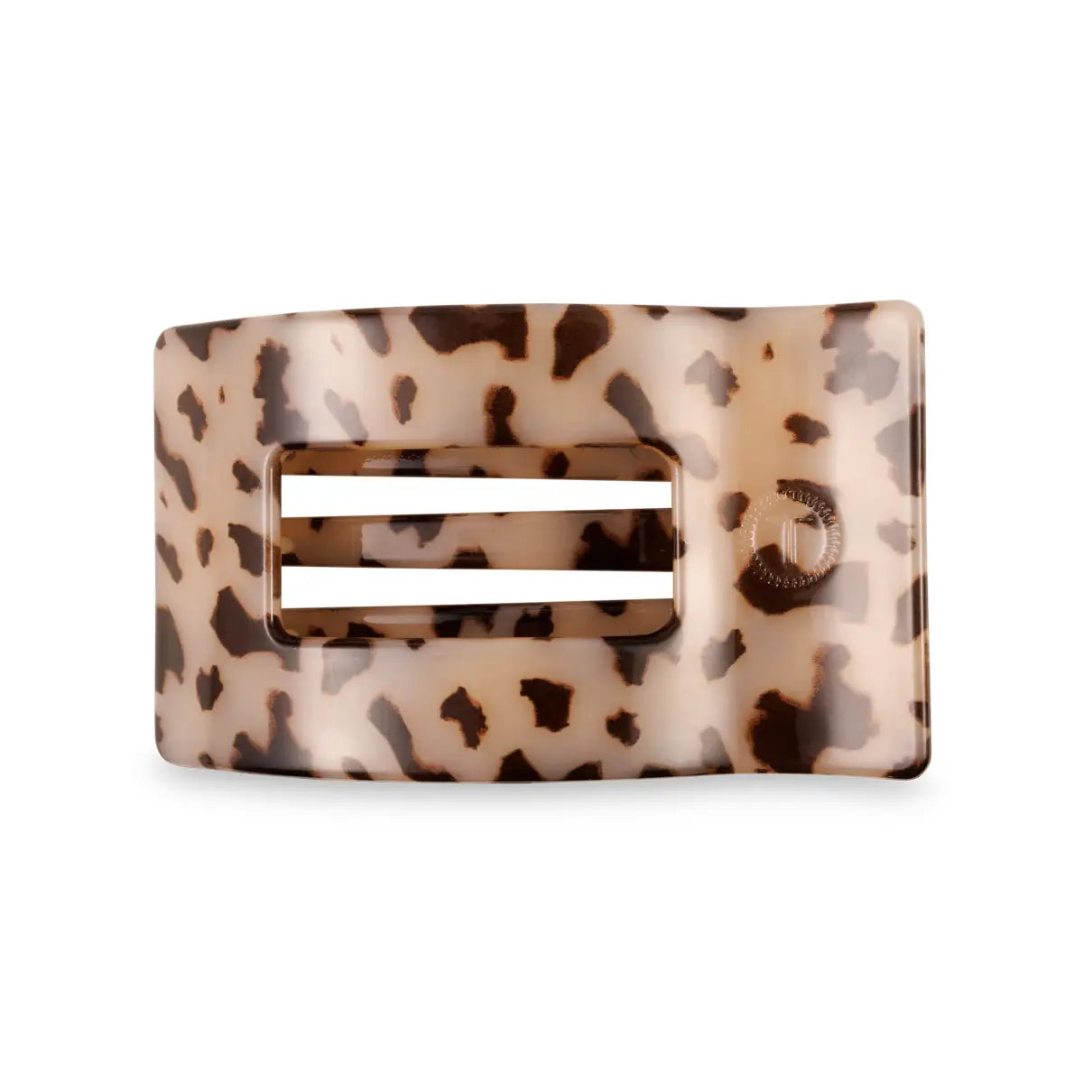Flat Rectangle Hair Clip - Blonde Tortoise - Medium - TELETIES