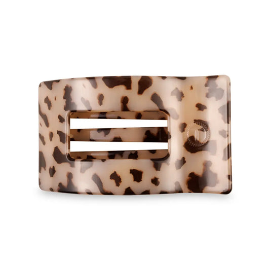Flat Rectangle Hair Clip - Blonde Tortoise - Medium - TELETIES