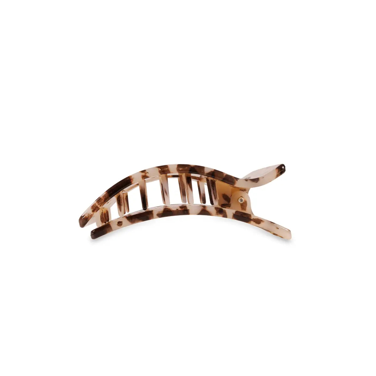 Flat Rectangle Hair Clip - Blonde Tortoise - Small - TELETIES