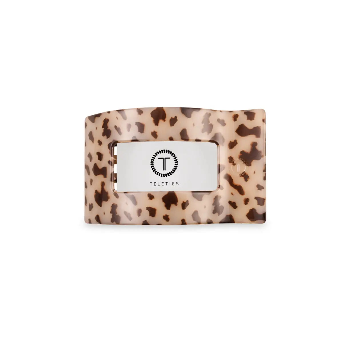 Flat Rectangle Hair Clip - Blonde Tortoise - Small - TELETIES