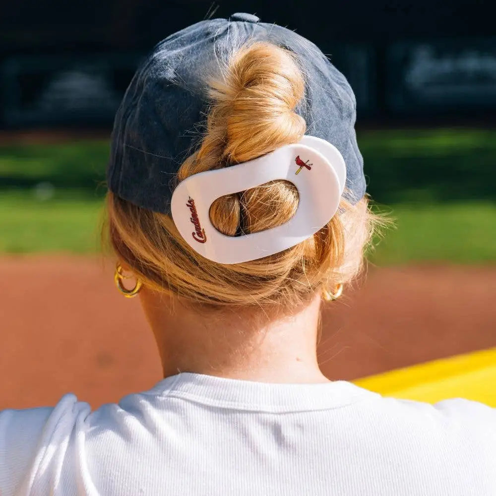 Flat Round Hair Clip - St. Louis Cardinals - Large - TELETIES