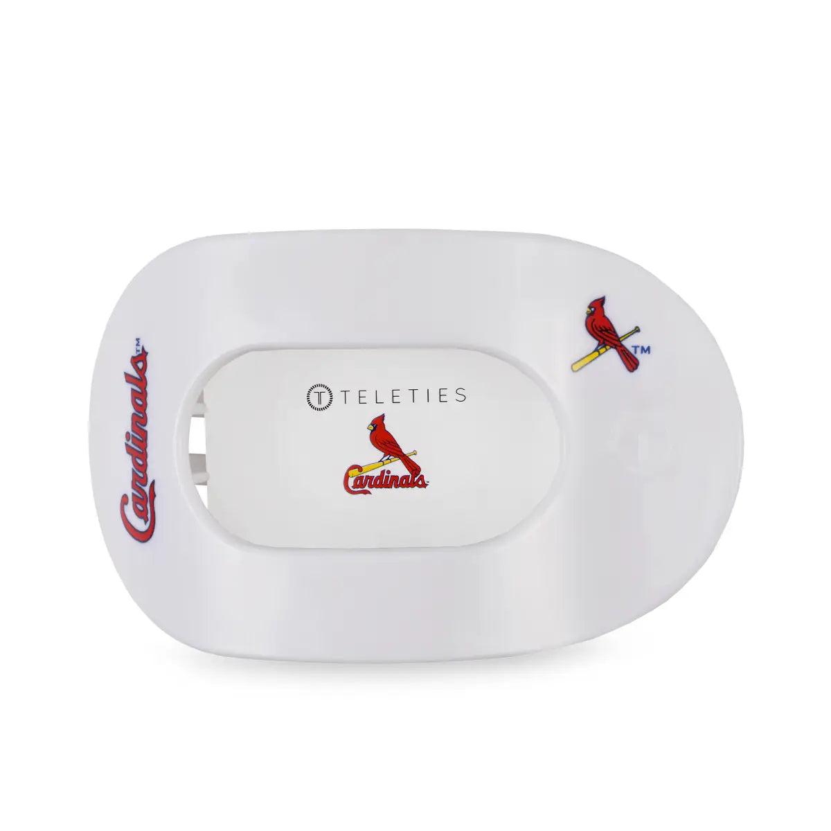 Flat Round Hair Clip - St. Louis Cardinals - Large - TELETIES