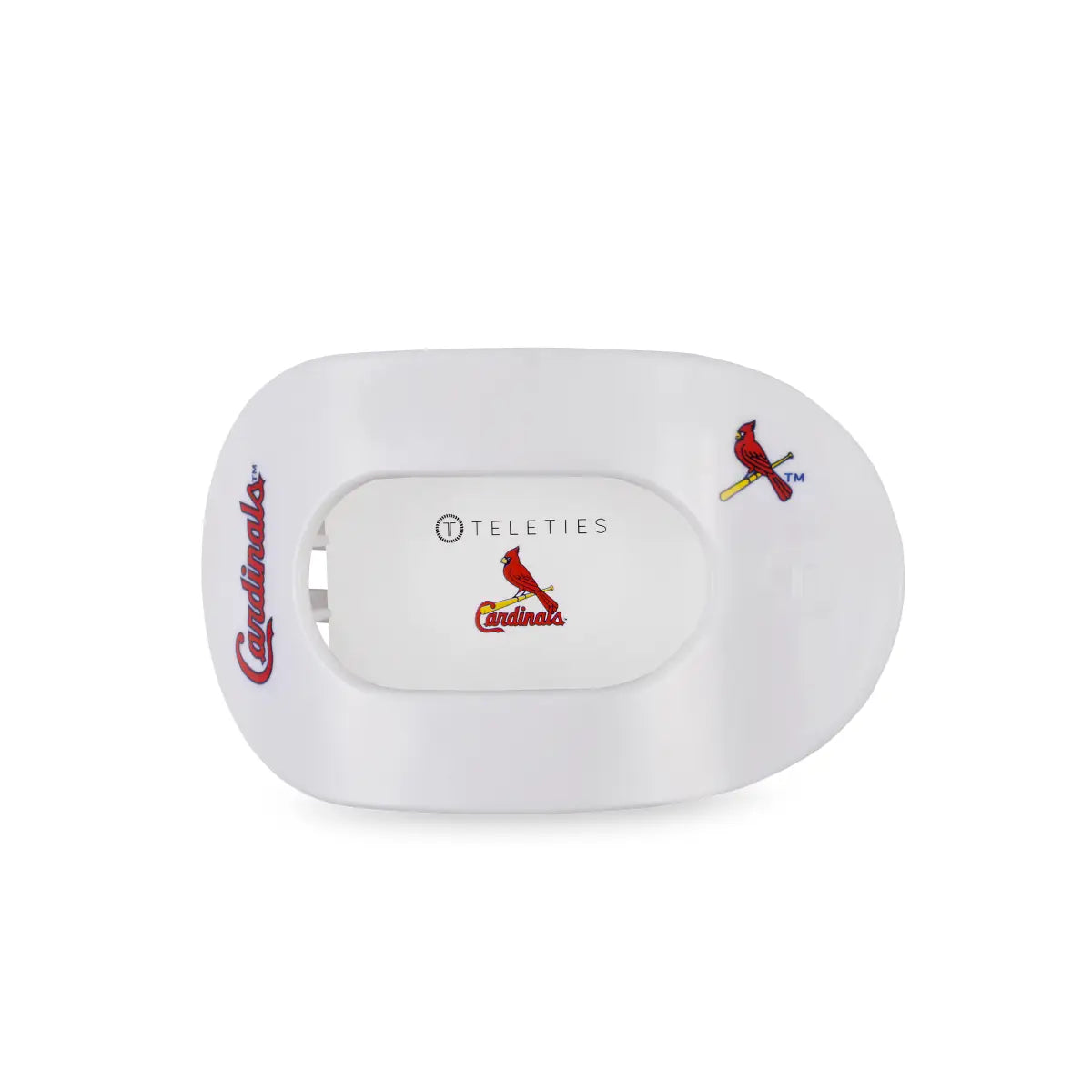 Flat Round Hair Clip - St. Louis Cardinals - Medium - TELETIES