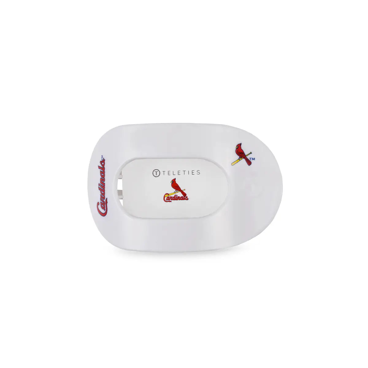 Flat Round Hair Clip - St. Louis Cardinals - Small - TELETIES