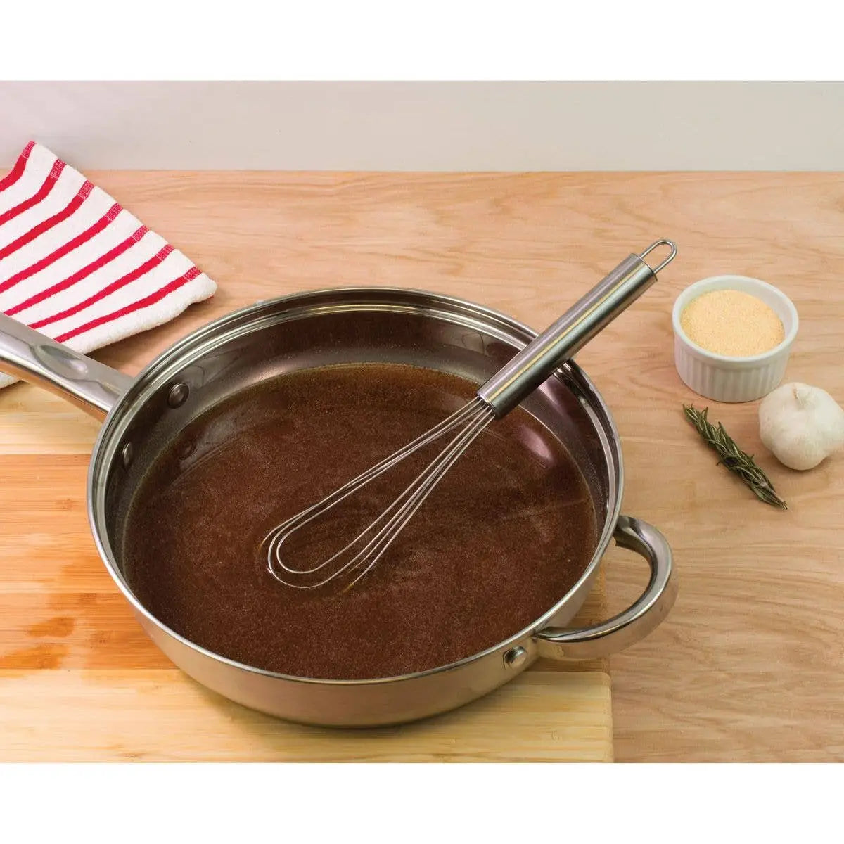 Flat Roux Whisk - Baking - HIC - Harold Import Co.