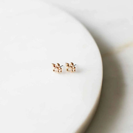 Fleur De Lis Post Earrings - The Royal Standard