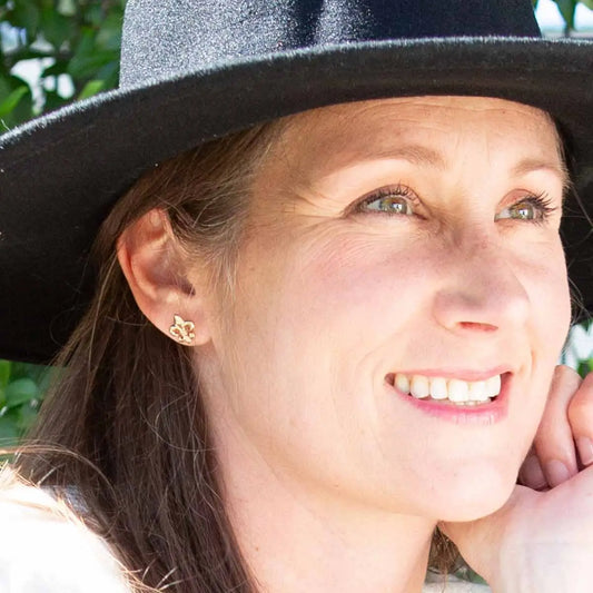 Fleur De Lis Post Earrings - The Royal Standard