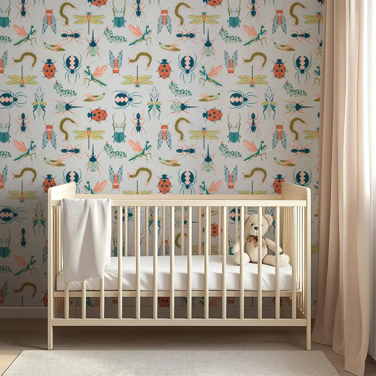 Flick Wallpaper - Insects Bugs - by Kristi Vargo - Loomwell Home Goods