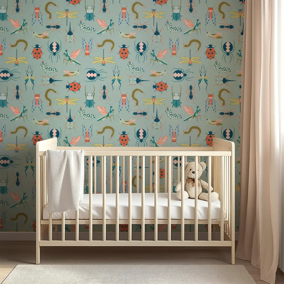 Flick Wallpaper - Insects Bugs - by Kristi Vargo - Loomwell Home Goods