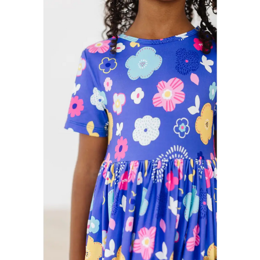 Floral Frenzy S/S Pocket Twirl Dress - Mila & Rose ®