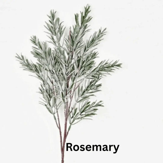 Floral Spray - Mistletoe or Rosemary - Frosted Rosemary - Your Heart’s Content