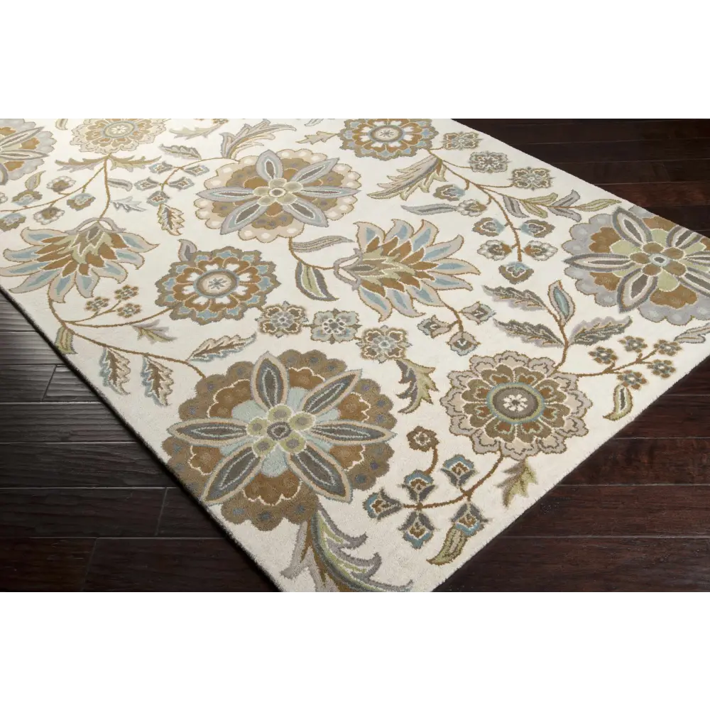 Floral Wool Area Rug - Boutique Rugs