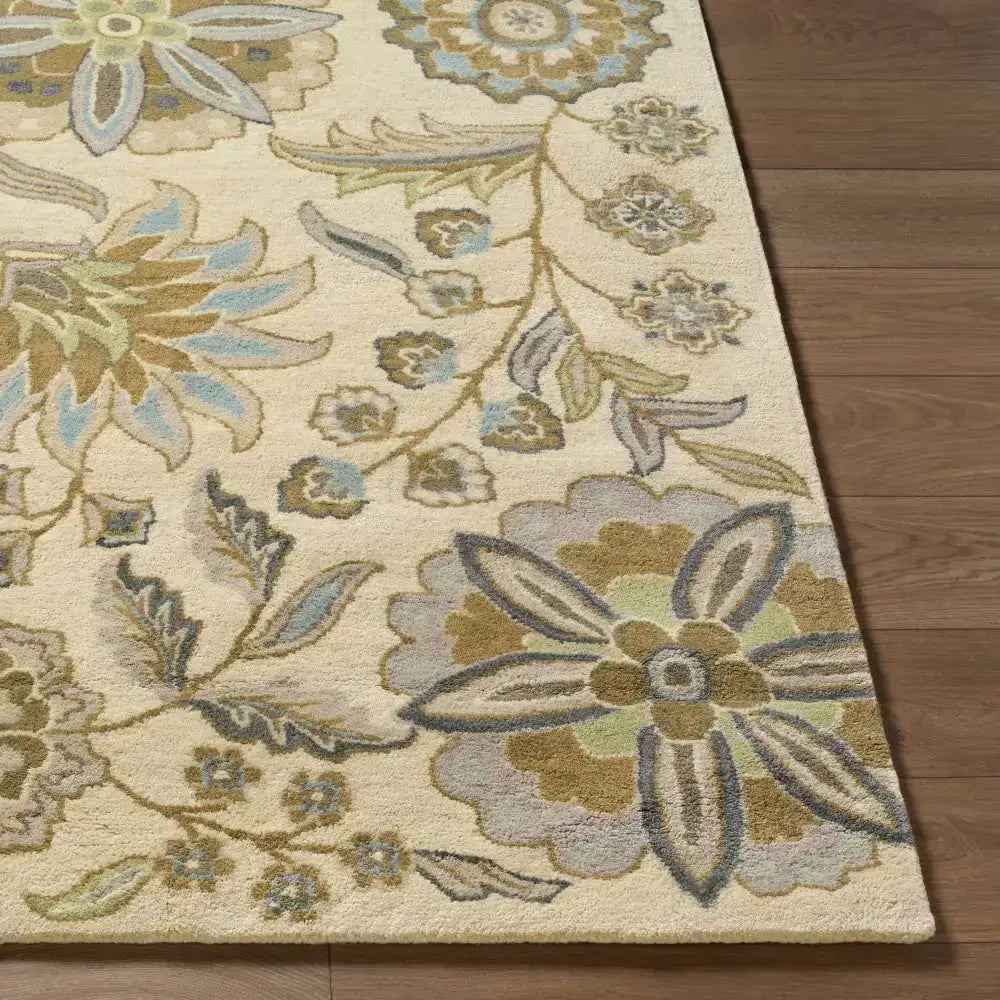 Floral Wool Area Rug - Boutique Rugs