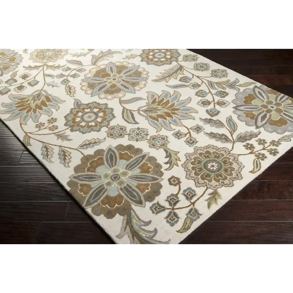 Floral Wool Area Rug - Boutique Rugs