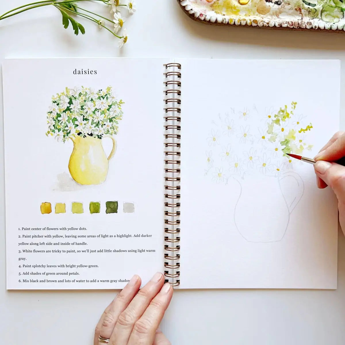 Watercolor Workbook - Flowers - Emily Lex - emily lex studio