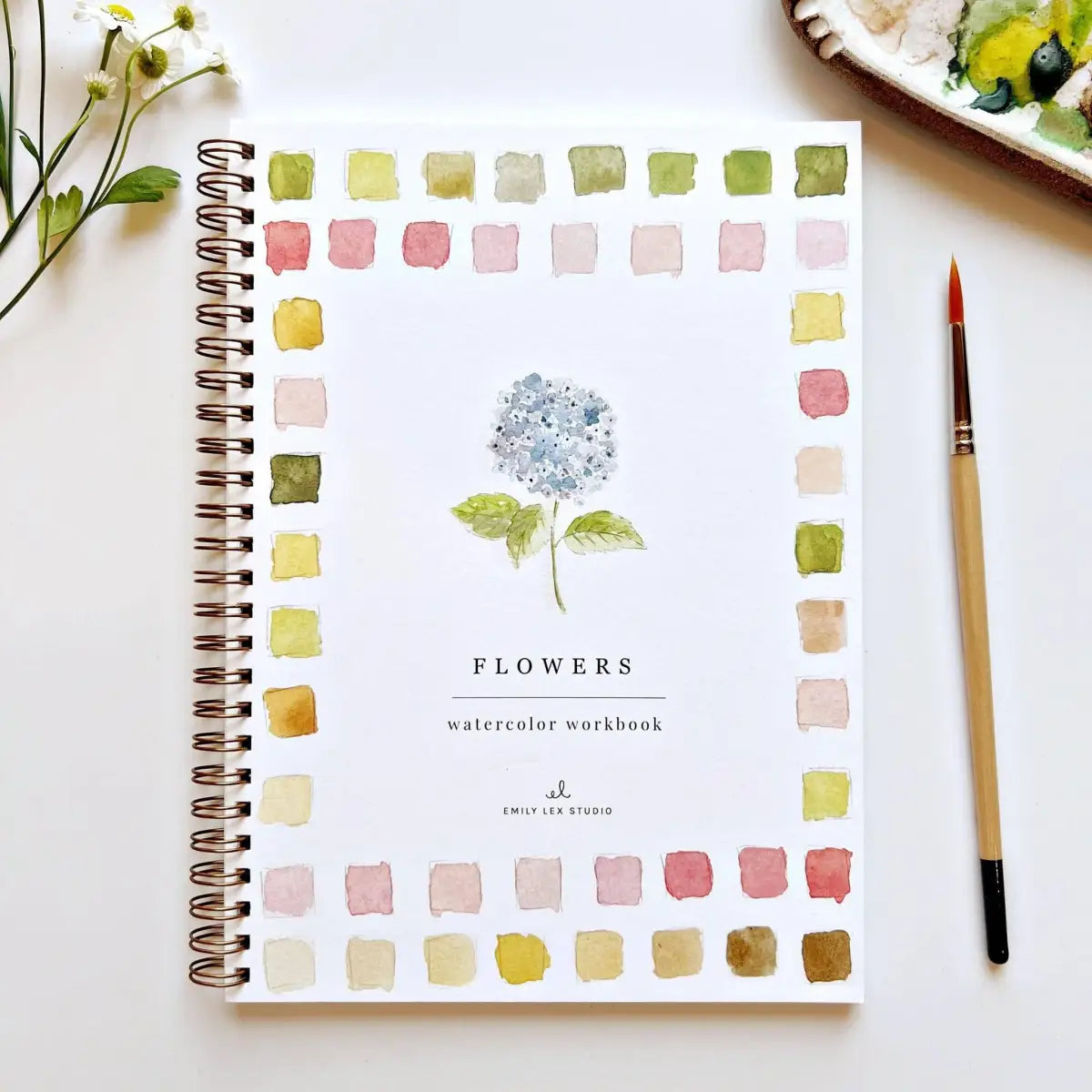 Watercolor Workbook - Flowers - Emily Lex - emily lex studio