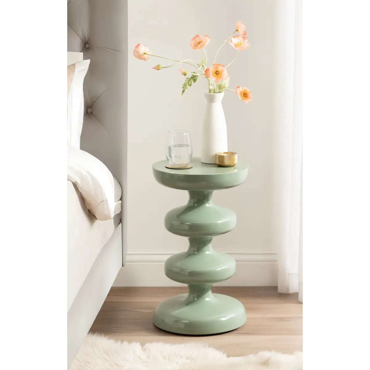 Fondi Metal Geometric Side Table - kateandlaurel