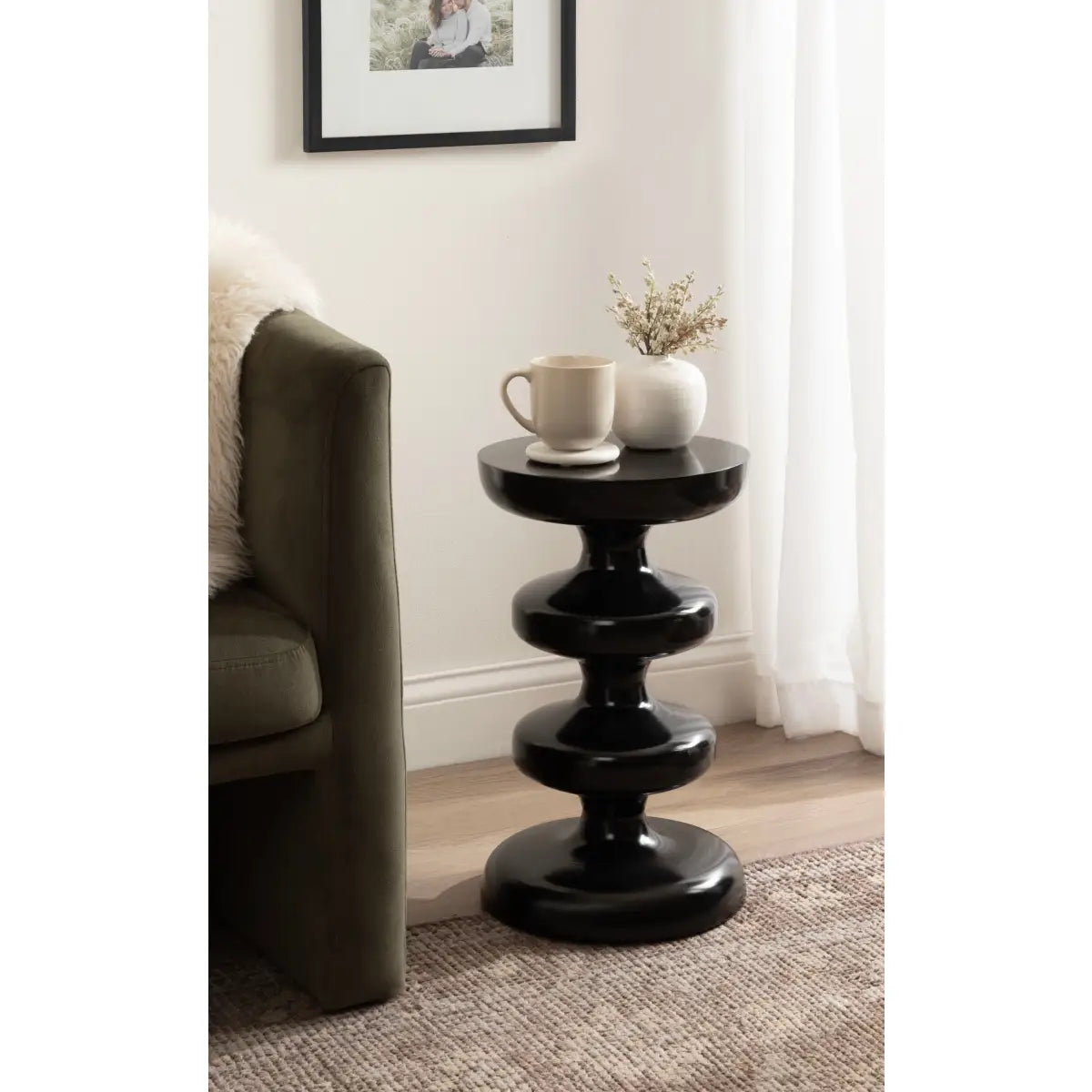 Fondi Metal Geometric Side Table - kateandlaurel