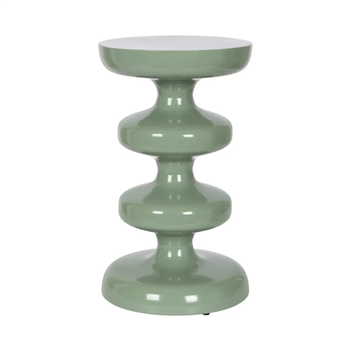 Fondi Metal Geometric Side Table - Green - kateandlaurel