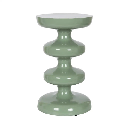 Fondi Metal Geometric Side Table - Green - kateandlaurel