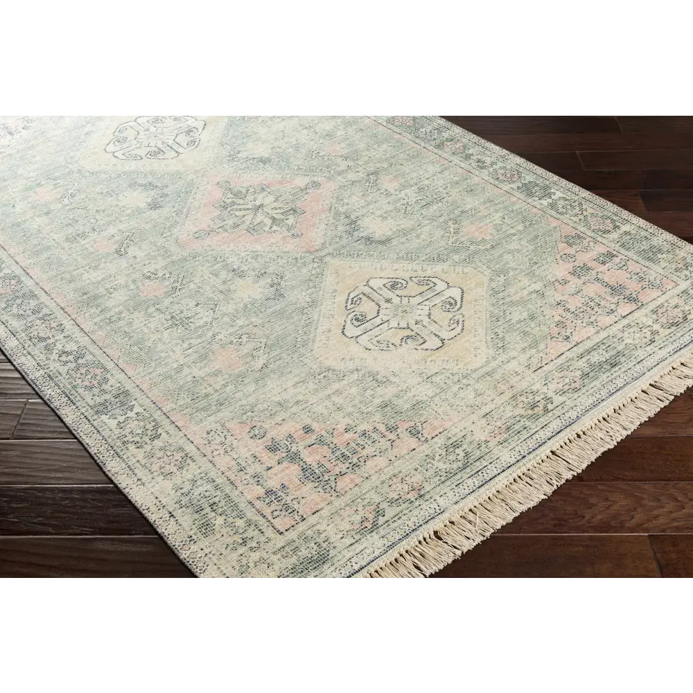 Foraker Sage Green Cotton Rug - Boutique Rugs
