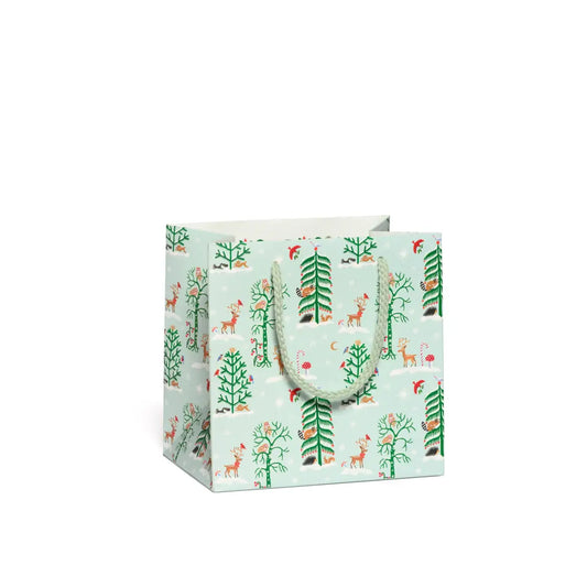 Holiday Gift Bag - Forest Cheer - Small - Red Cap Cards