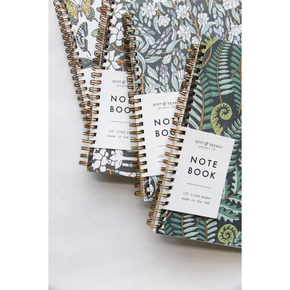 Notebook - Forest Fern - Spiral Bound - Root & Branch Paper Co.