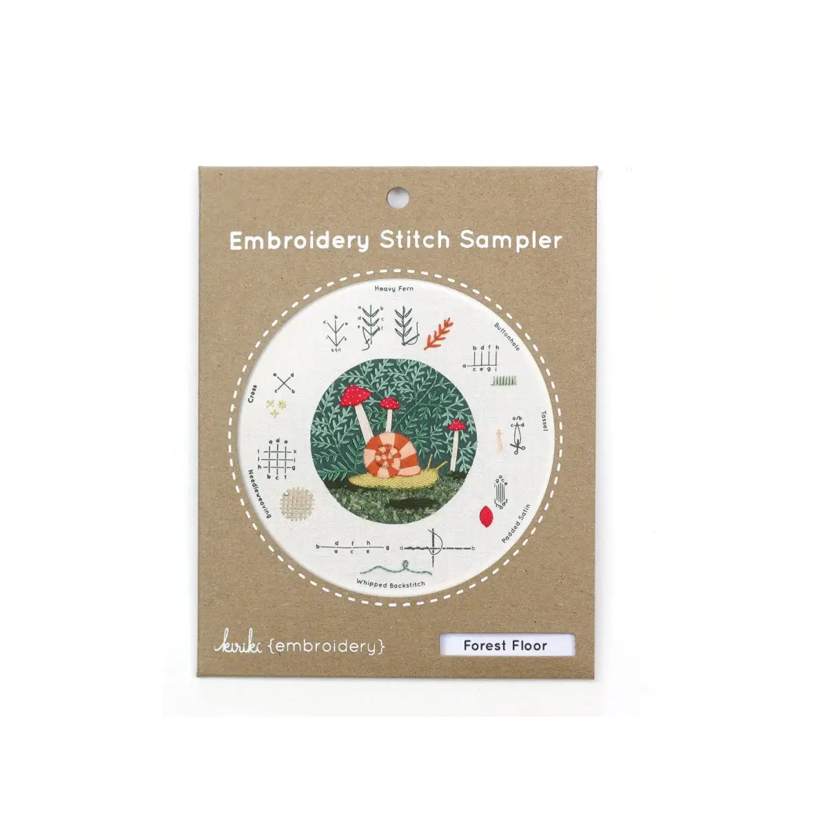 Forest Floor - Embroidery Stitch Sampler - Kiriki Press