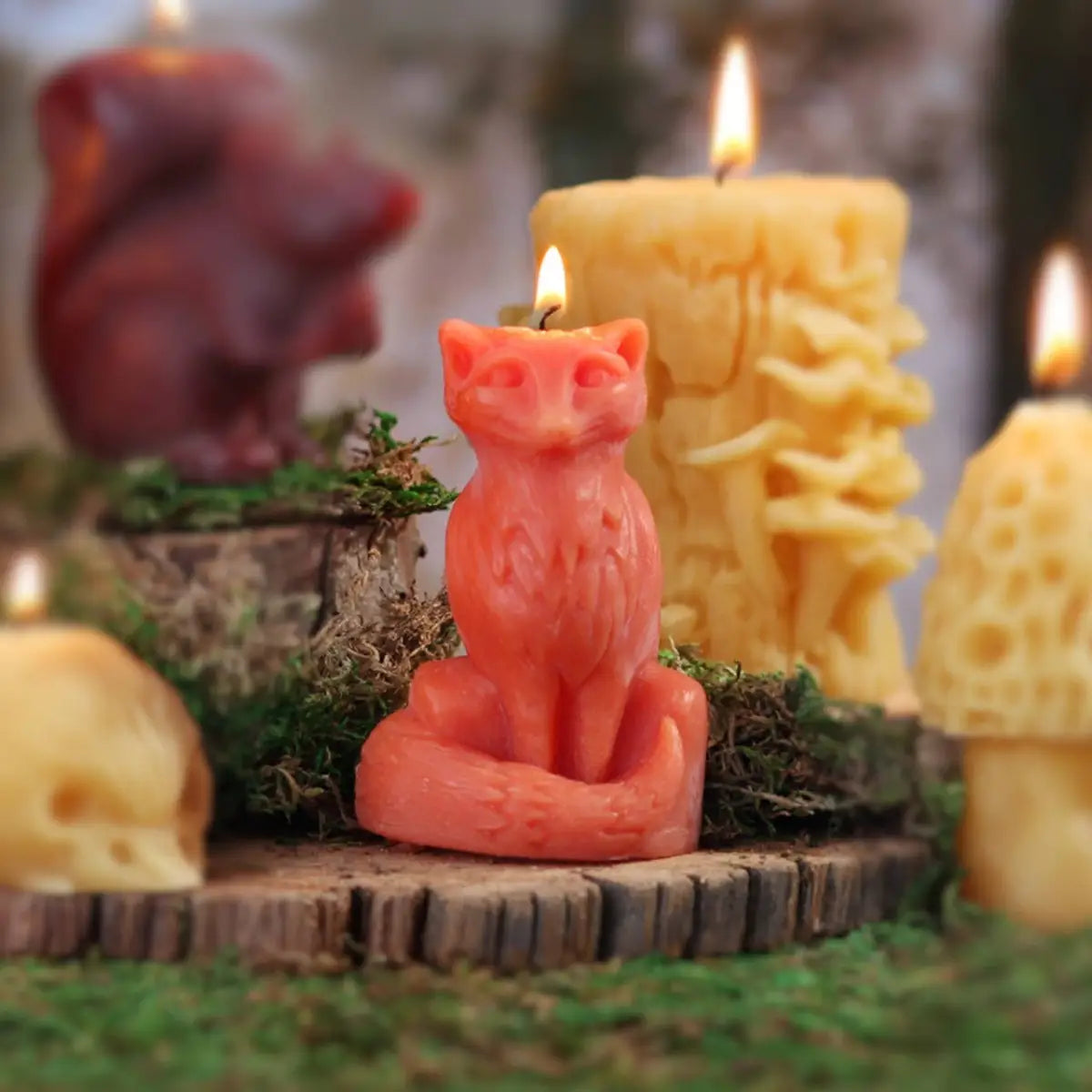 Fox Beeswax Candle - Big Dipper Wax Works