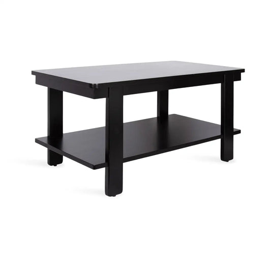 Foxford Wood Coffee Table - Rectangle - Black - kateandlaurel