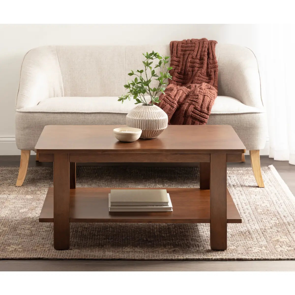 Foxford Wood Coffee Table - Rectangle - kateandlaurel