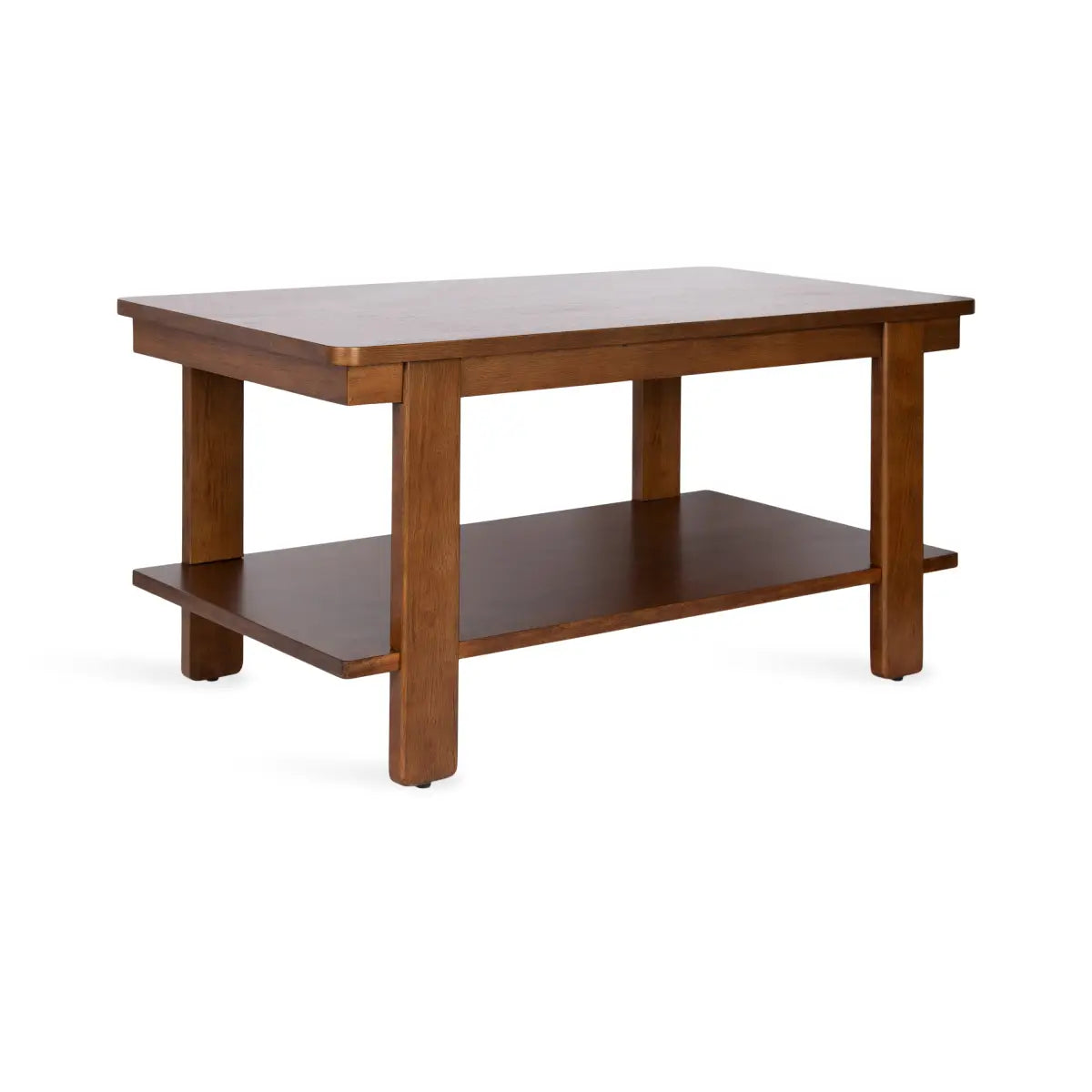Foxford Wood Coffee Table - Rectangle - Walnut Brown - kateandlaurel