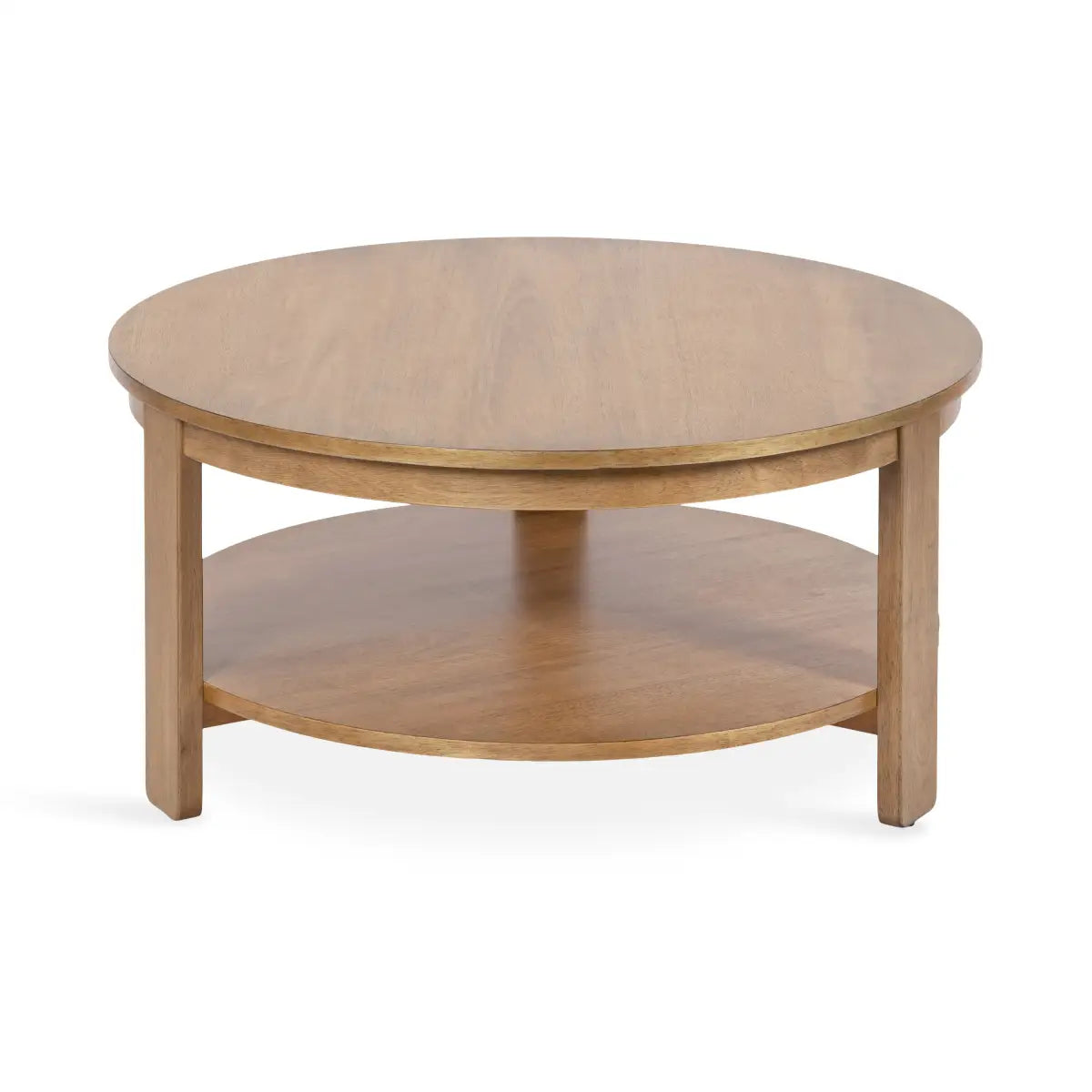 Foxford Round Wood Coffee Table - kateandlaurel