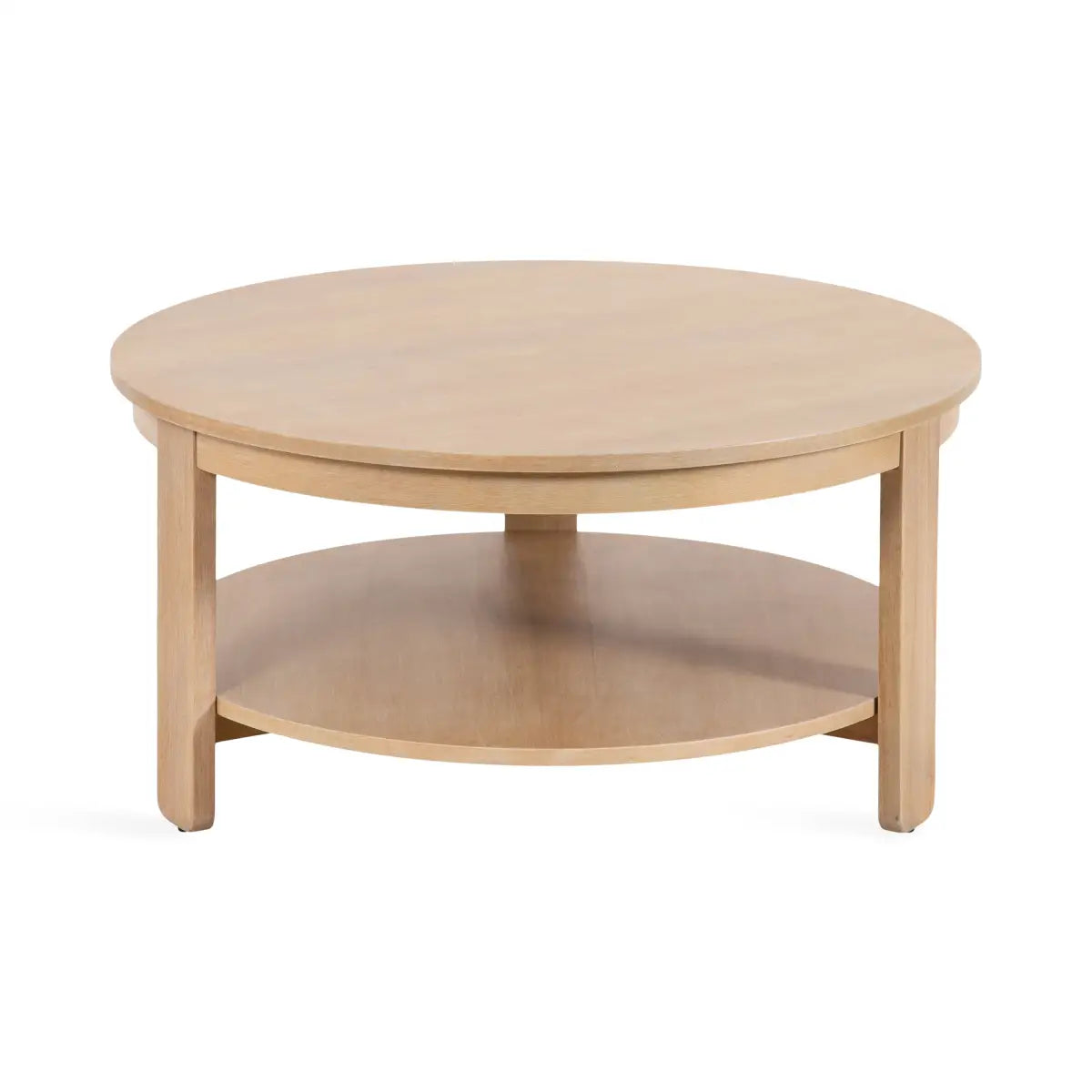 Foxford Round Wood Coffee Table - kateandlaurel