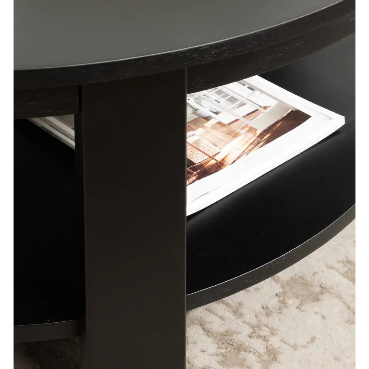 Foxford Round Wood Coffee Table - kateandlaurel
