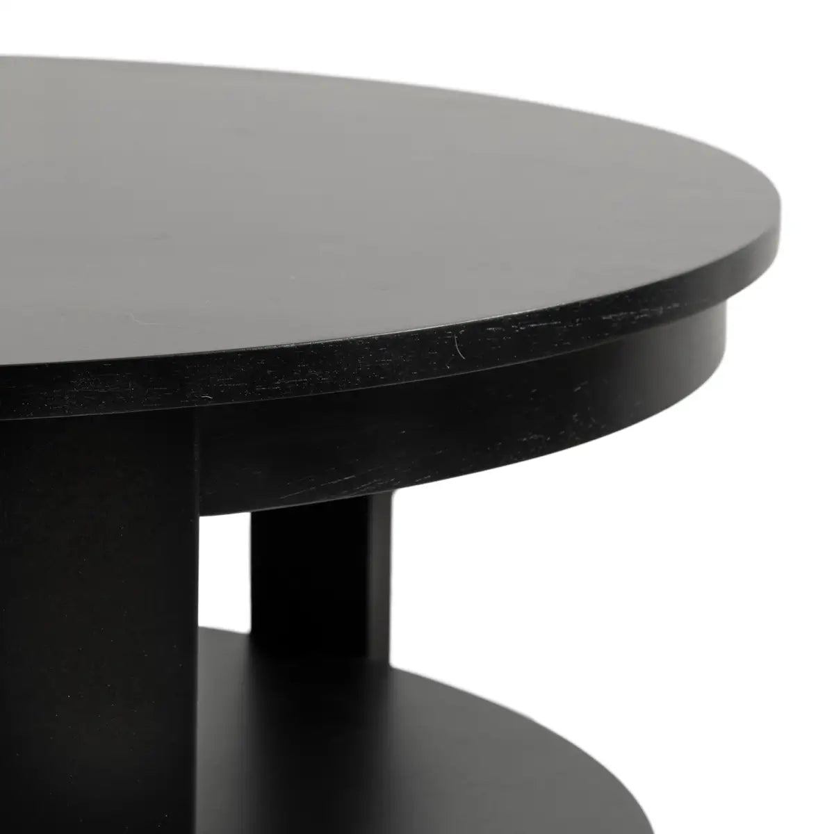 Foxford Round Wood Coffee Table - kateandlaurel