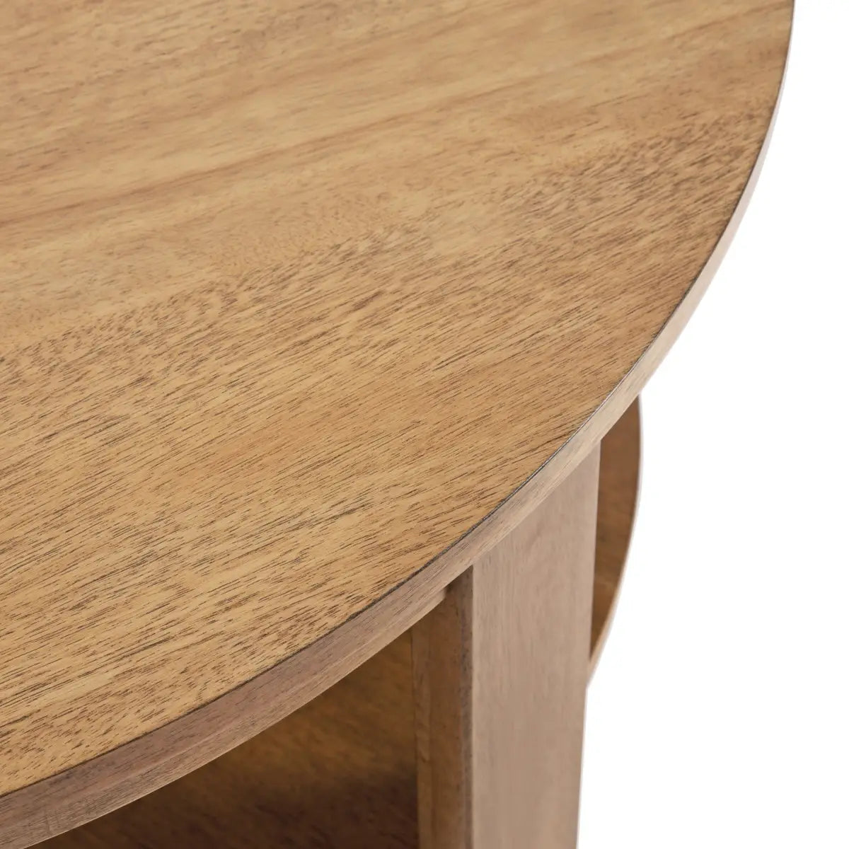 Foxford Round Wood Coffee Table - kateandlaurel