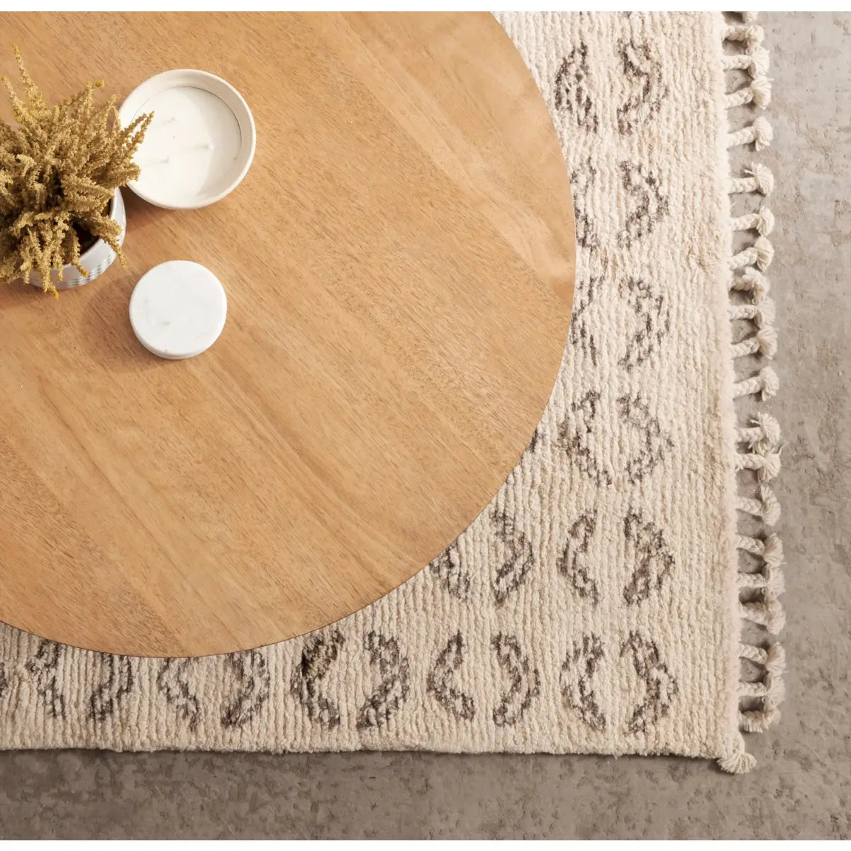 Foxford Round Wood Coffee Table - kateandlaurel