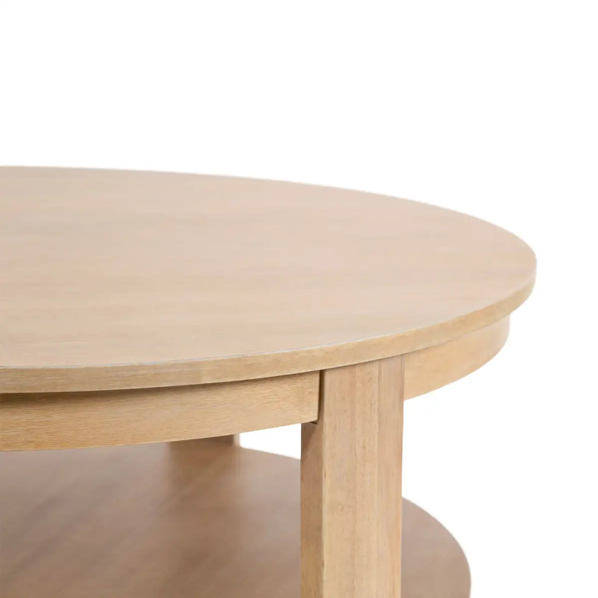 Foxford Round Wood Coffee Table - kateandlaurel
