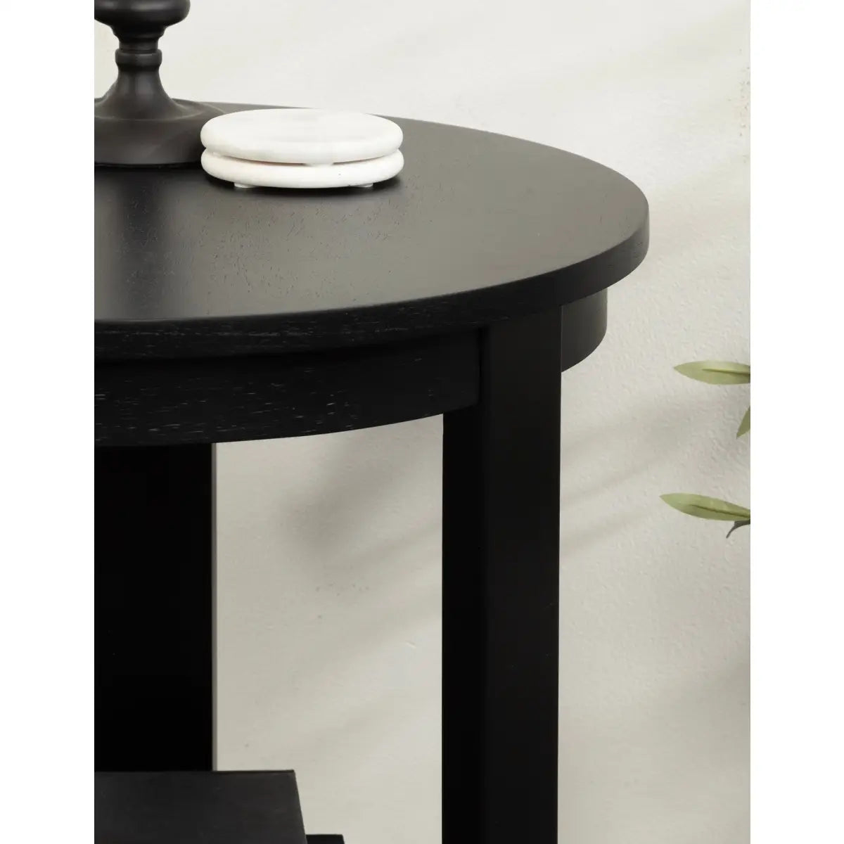 Foxford Side or End Table - Round Wood - kateandlaurel