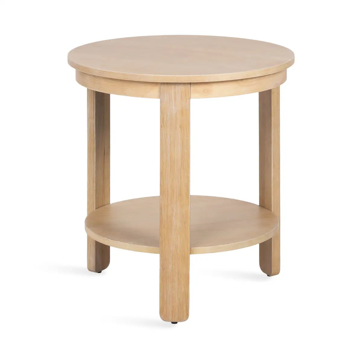 Foxford Side or End Table - Round Wood - kateandlaurel