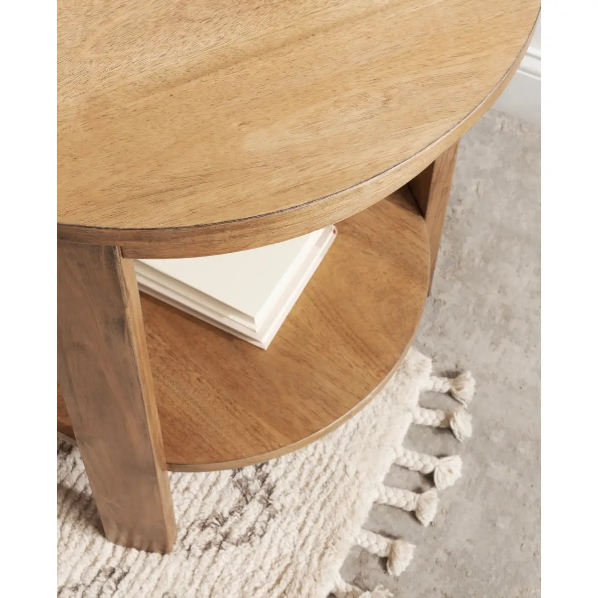 Foxford Side or End Table - Round Wood - kateandlaurel