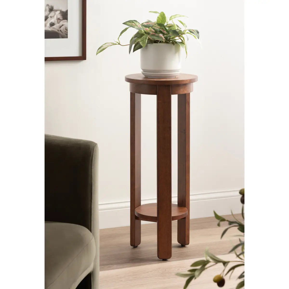 Foxford Side or End Table - Round Wood - kateandlaurel