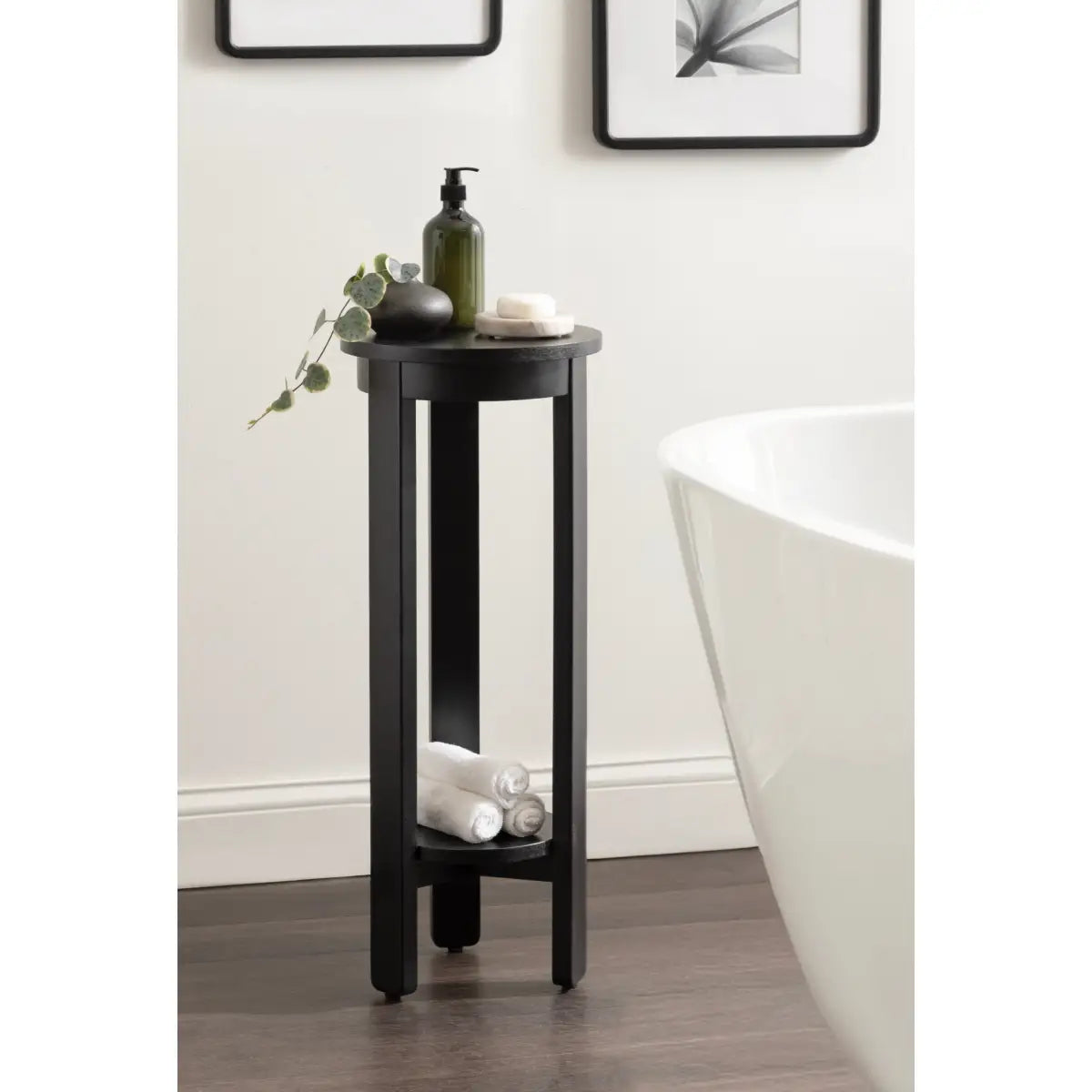 Foxford Side or End Table - Round Wood - kateandlaurel