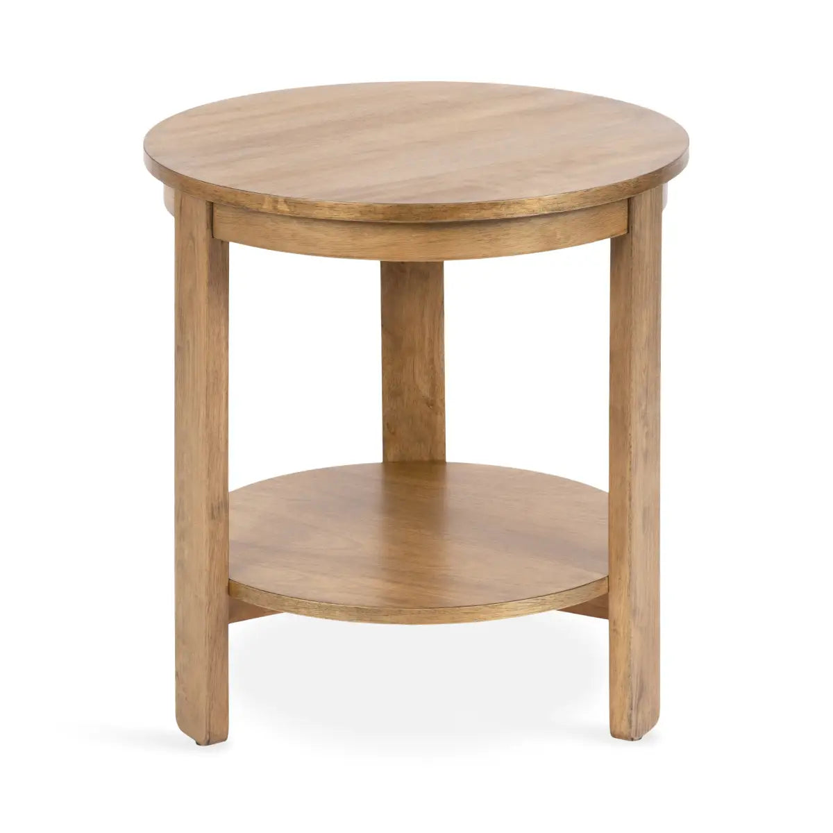 Foxford Side or End Table - Round Wood - kateandlaurel