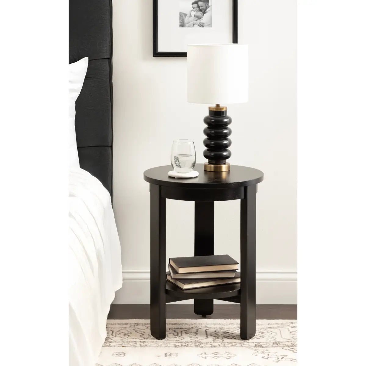 Foxford Side or End Table - Round Wood - kateandlaurel