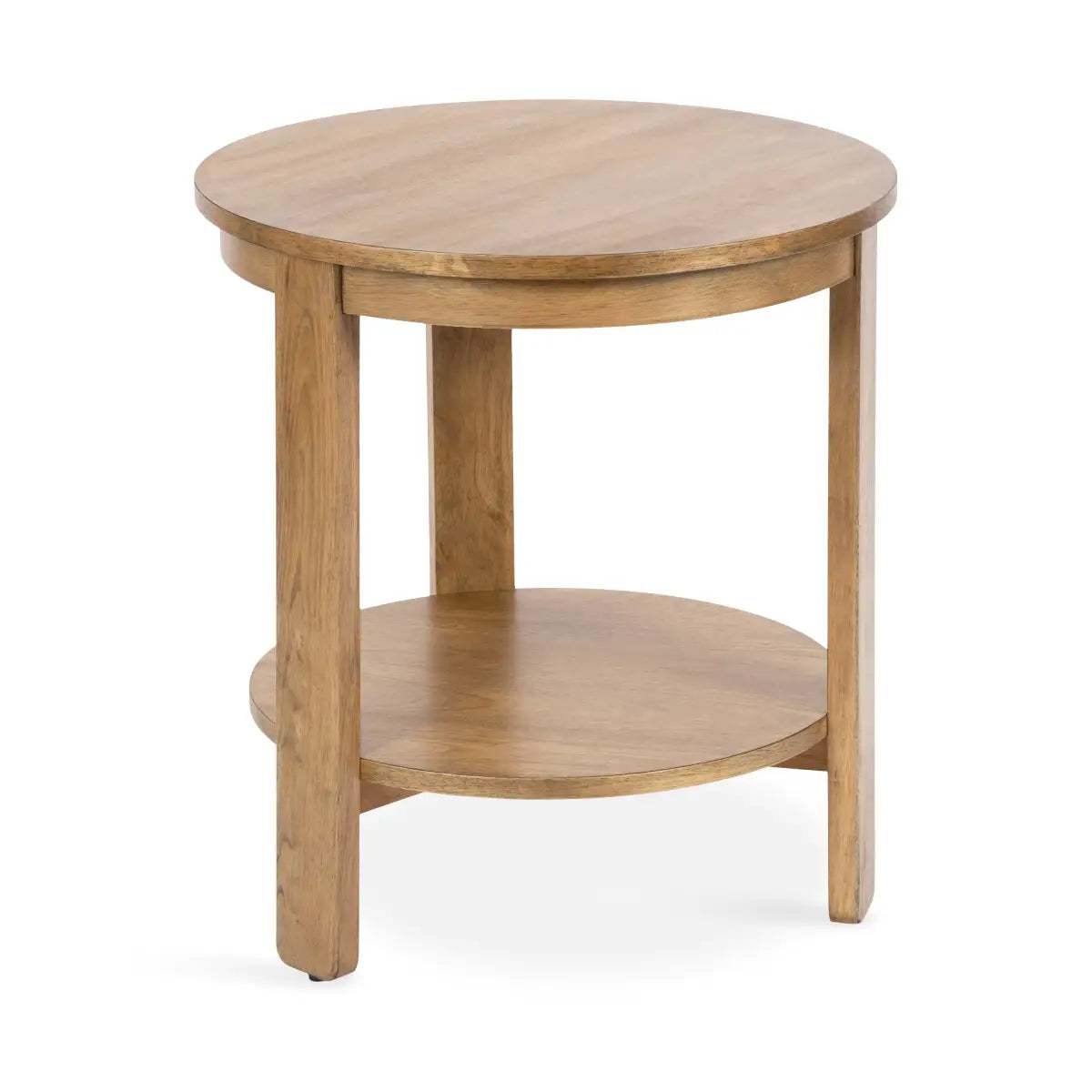 Foxford Side or End Table - Round Wood - kateandlaurel