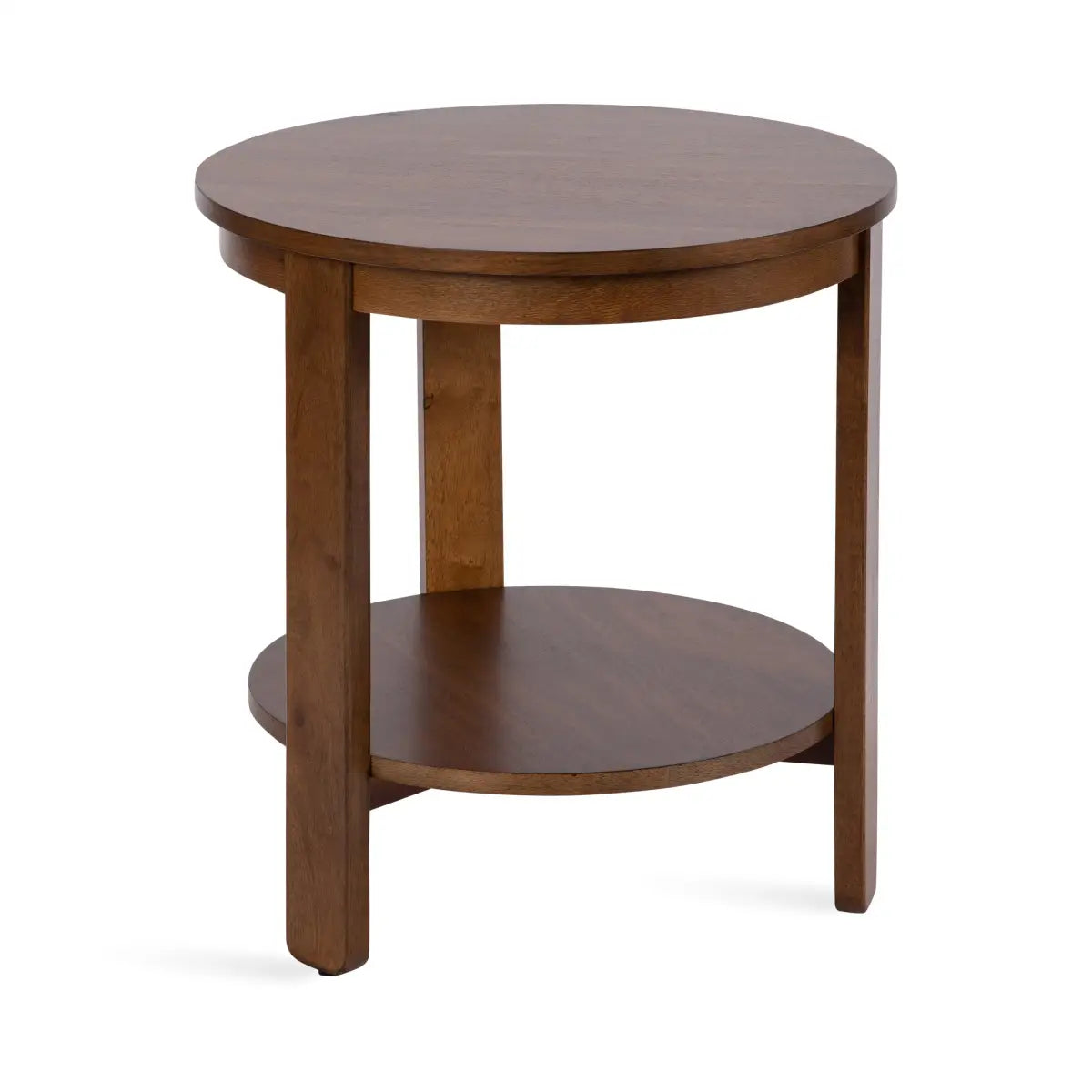 Foxford Side or End Table - Round Wood - kateandlaurel
