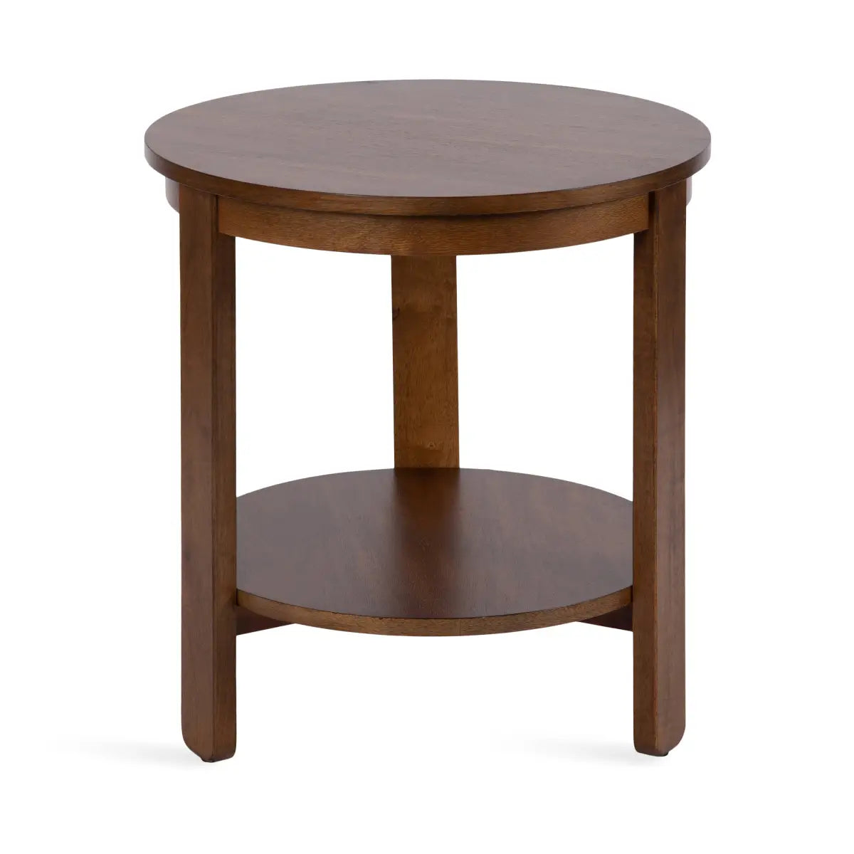 Foxford Side or End Table - Round Wood - kateandlaurel