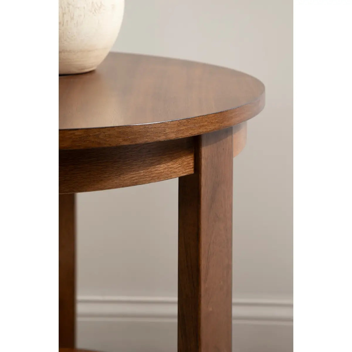 Foxford Side or End Table - Round Wood - kateandlaurel